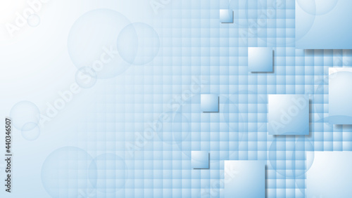 Abstract background with light blue color and square shape