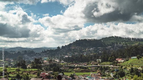 Timelapse video of Ooty, Nilgiris, Western Ghats, Tamil Nadu, India photo