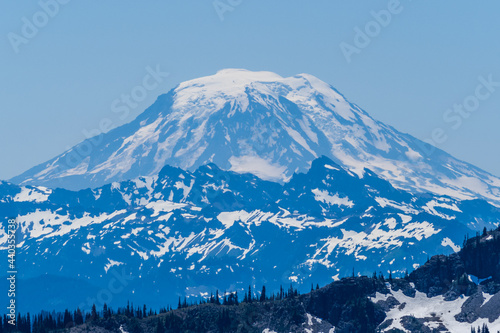 Close-up view of Mount Adams, one of the major peaks of Cascade Mountains