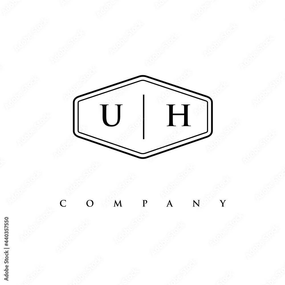 initial UH logo design vector initial UH logo design vector