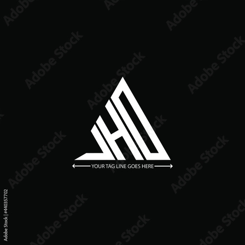 J H D letter logo creative design. J H D unique design