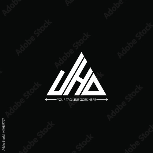 J H D letter logo creative design. J H D unique design