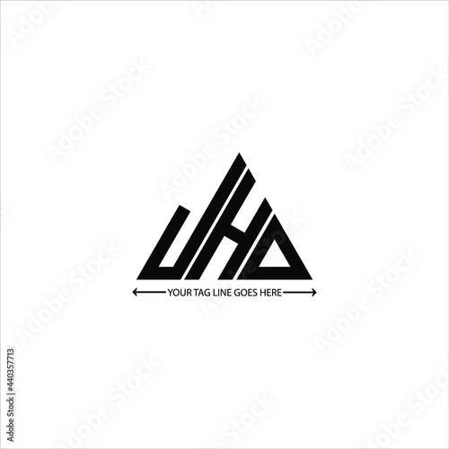 J H D letter logo creative design. J H D unique design