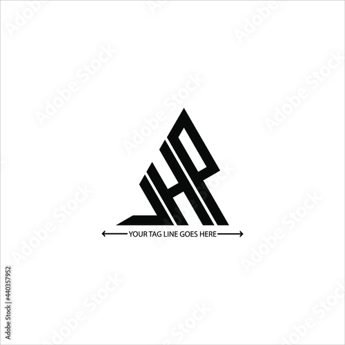 J H P letter logo creative design. J H P unique design photo