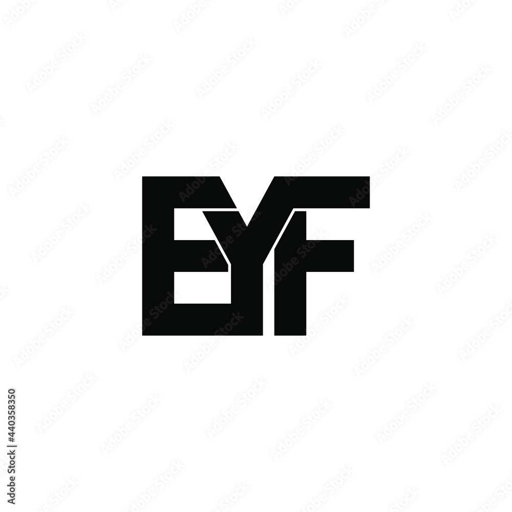 eyf letter original monogram logo design eyf letter original monogram logo design