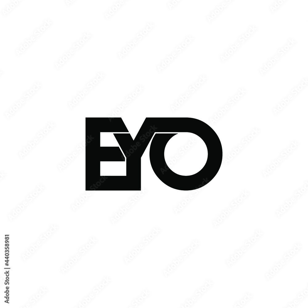 eyo letter original monogram logo design