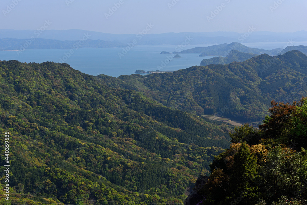 Fototapeta premium 次郎丸岳「山頂からの眺め」