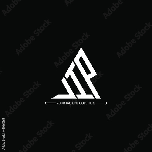 J I P letter logo creative design. J I P unique design