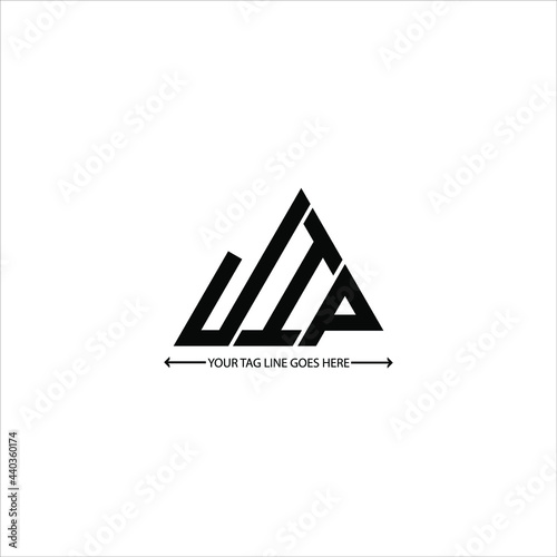J I P letter logo creative design. J I P unique design