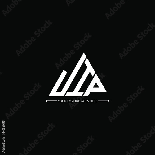 J I P letter logo creative design. J I P unique design