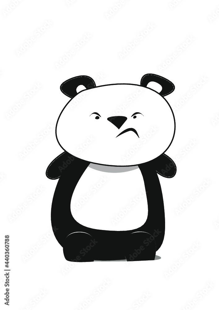 Naklejka premium Panda böse