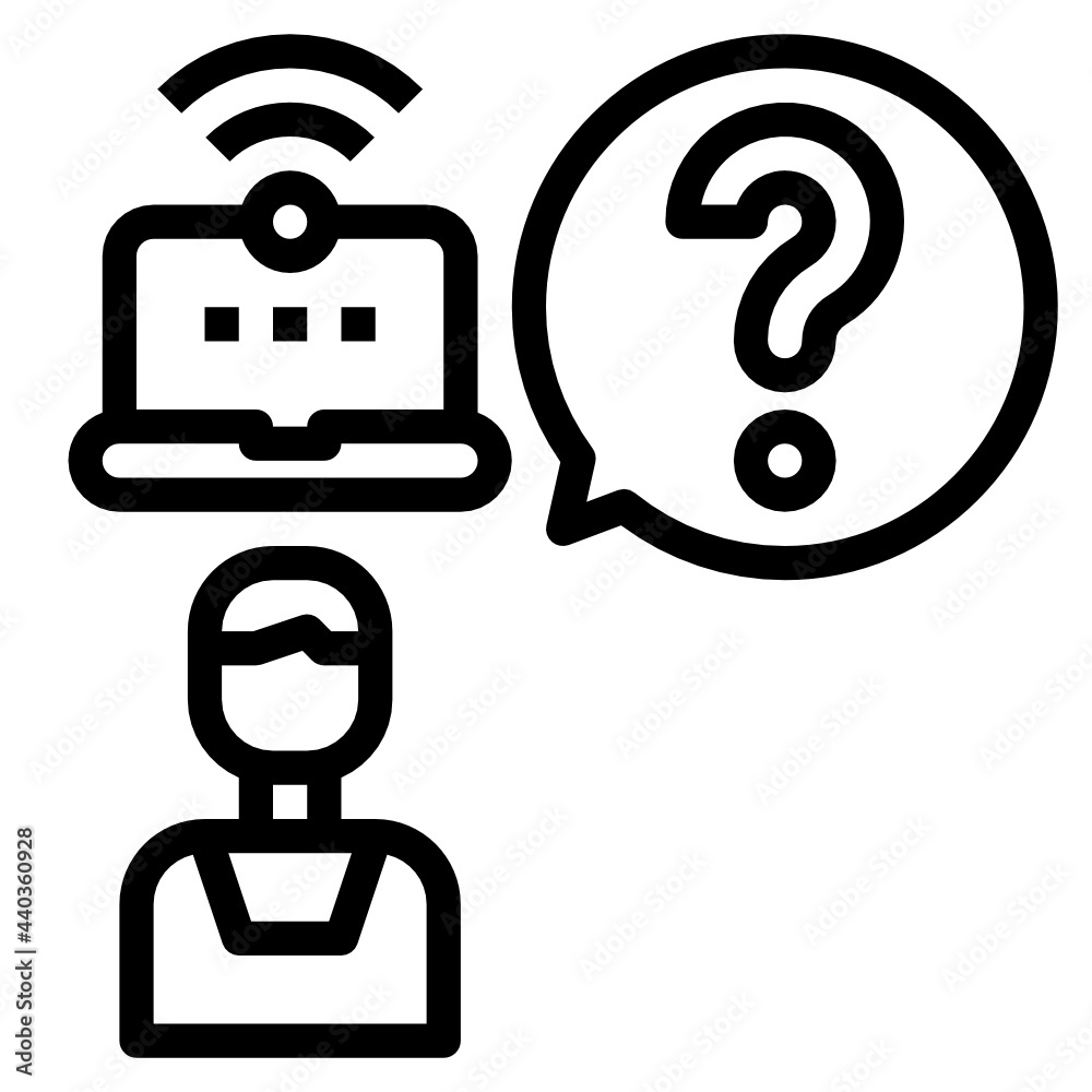 Obraz premium Question