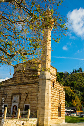 VLORA-VLORE, ALBANIA: View of the famous Muradie Mosque in Vlora, Albania. photo