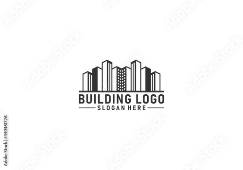 building logo in white background