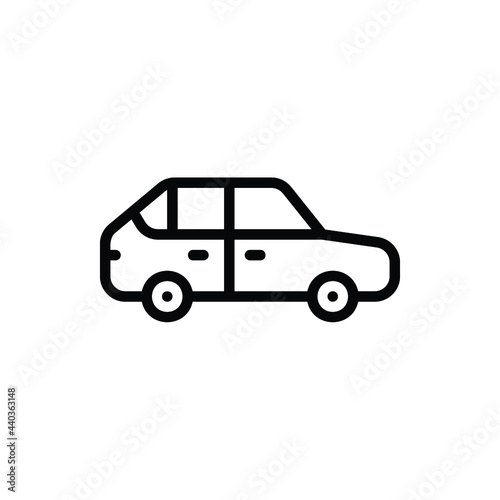 Car, Transportation Line Icon Logo Illustration Vector Isolated. Travel and Tourism Icon-Set. Suitable for Web Design, Logo, App, and Upscale Your Business.