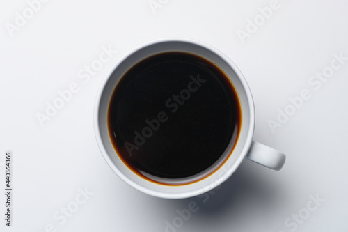 Robusta coffee cup isolated on white
