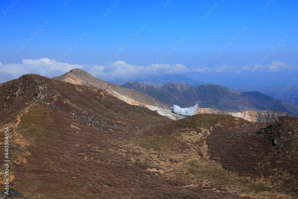 Mt.Kuju 晴天下の九重連山