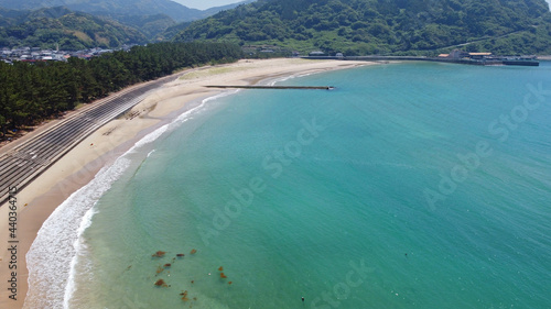 白鶴浜海水浴場の空撮