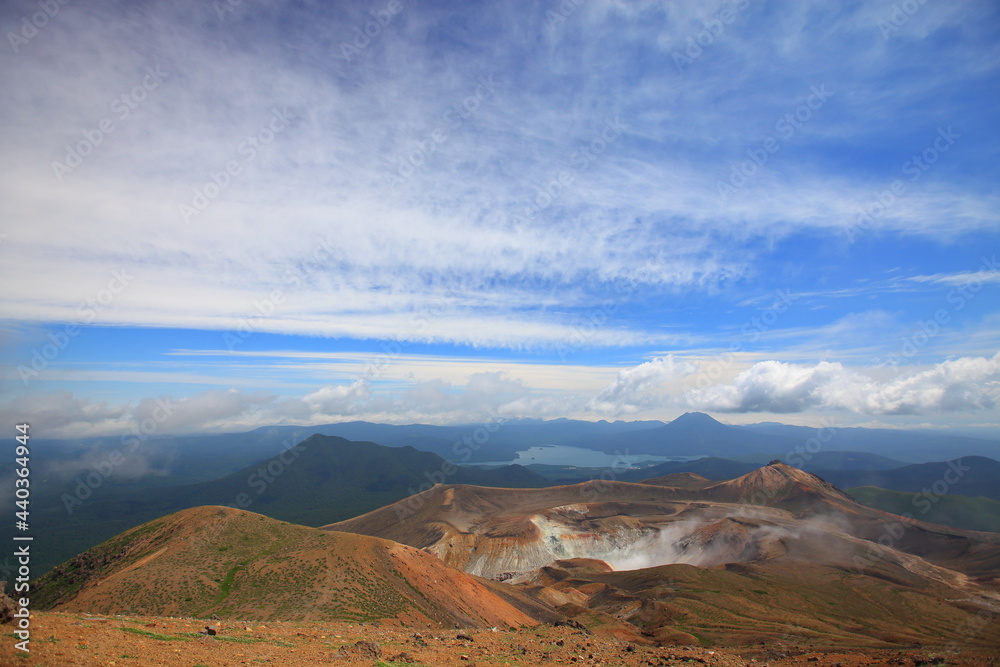 Mt.Meakan 晴天の雌阿寒岳