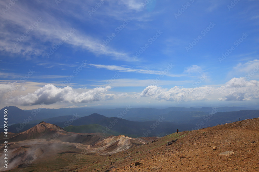 Mt.Meakan 晴天の雌阿寒岳