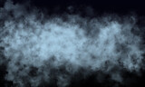 baby blue fog or smoke on dark space background