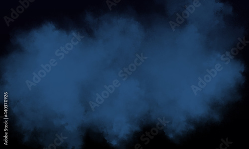 blueberry fog or smoke on dark space background