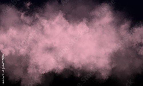 pale pink fog or smoke on dark space background