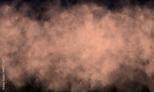 papaya fog or smoke on dark space background © Dompet Masa Depan