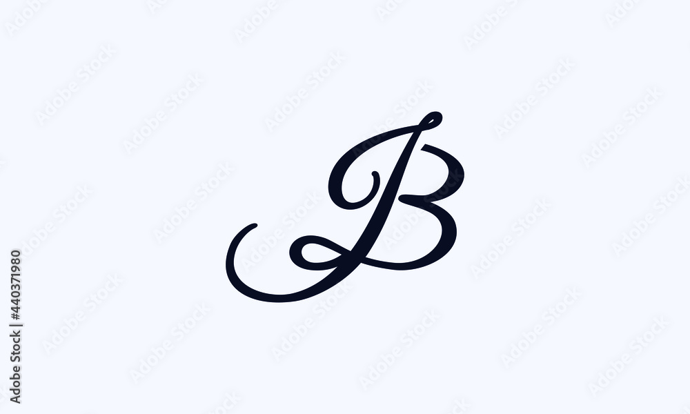 JB and BJ or B and J Abstract Letter Mark Logo Template for Business