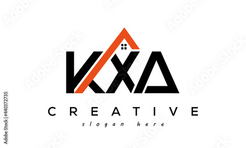 KXA letters real estate construction logo vector photo