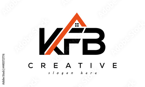 KFB letters real estate construction logo vector photo