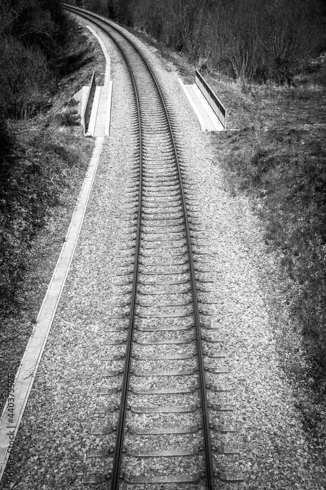 Fototapeta premium Railroad in the morning