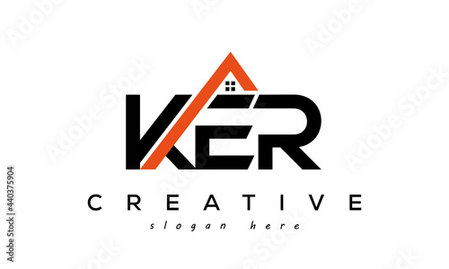 KER letters real estate construction logo vector