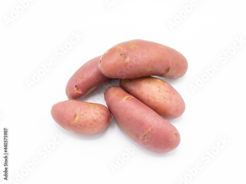 potatoes isolated on white background