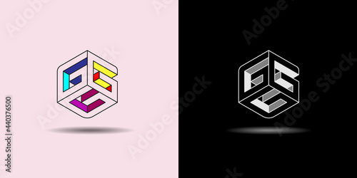 set of vector isometric logo design concept.geometric Rotated Letter G.usable logo for company. business, personal ,web , application, industry