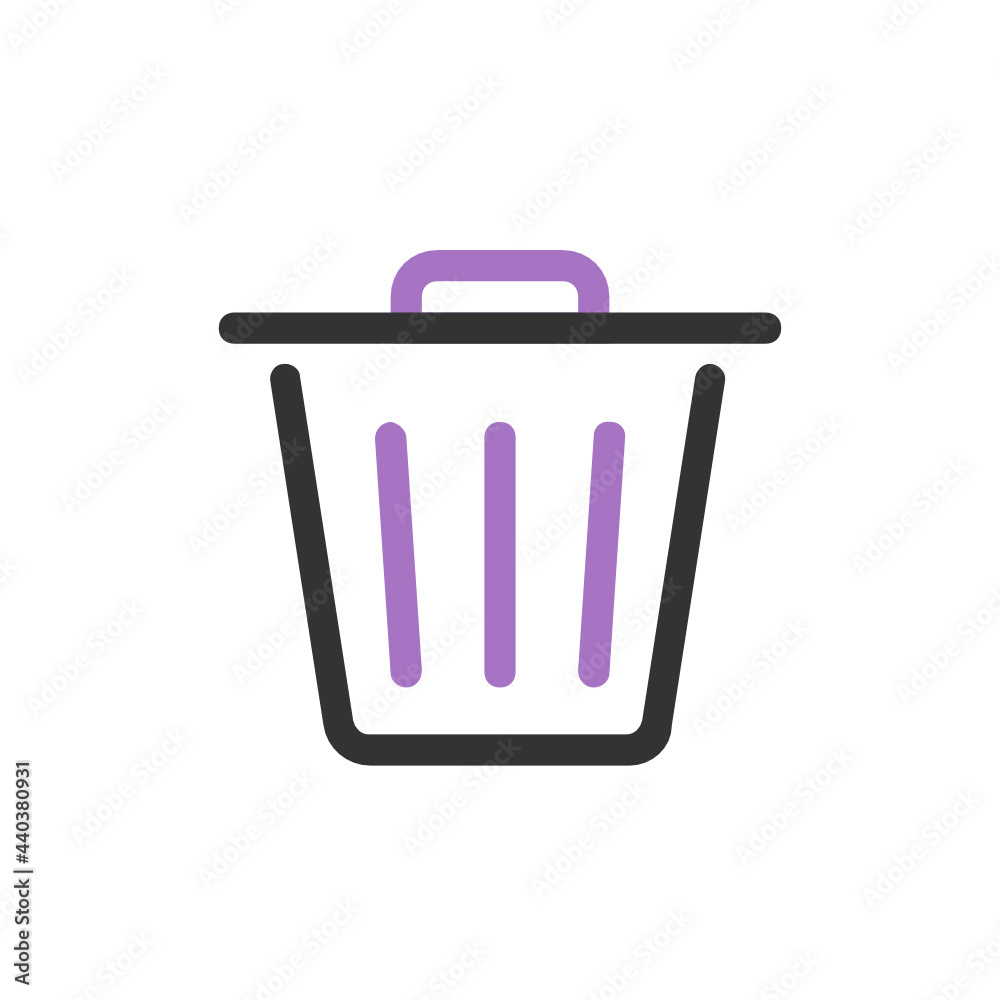 Trash outline icon.