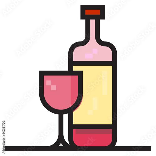 alcohol line icon