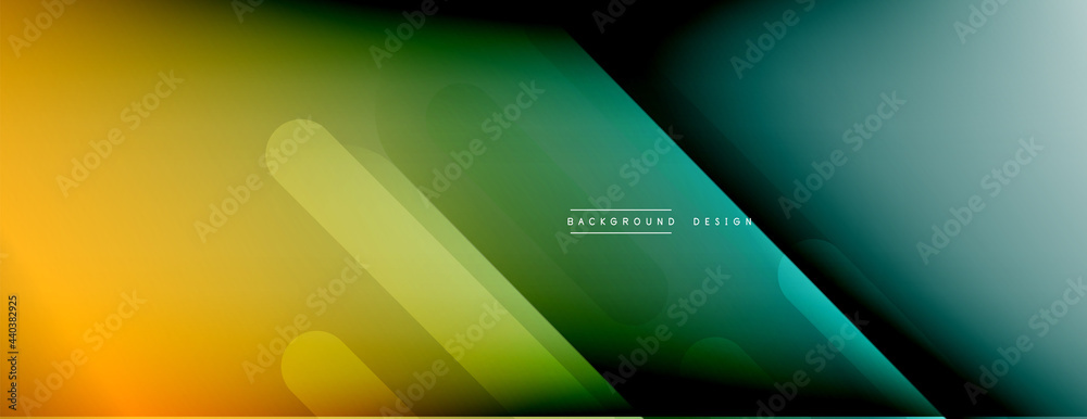 Fototapeta premium Dynamic lines abstract background. 3D shadow effects and fluid gradients. Modern overlapping forms