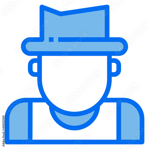 famer blue line icon