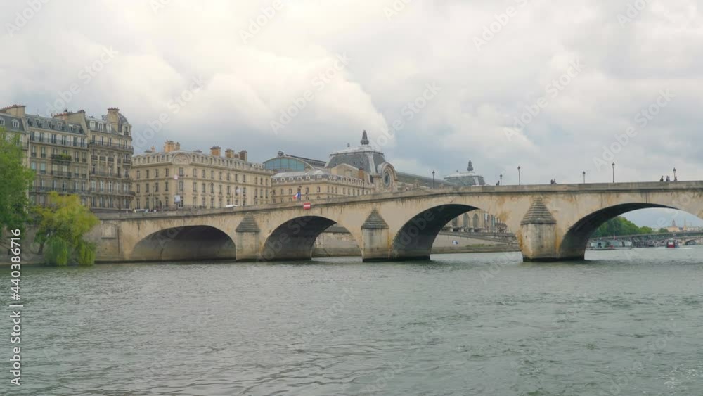 Ship POV on Parisian architecture in 4k slow motion 60fps Ship POV on Parisian architecture in 4k slow motion 60fps