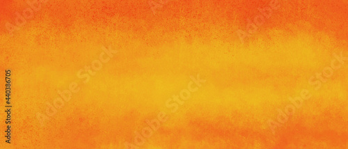 Abstract ombre warm color background. Autumn gradient digital banner. Orange yellow digital wallpaper.