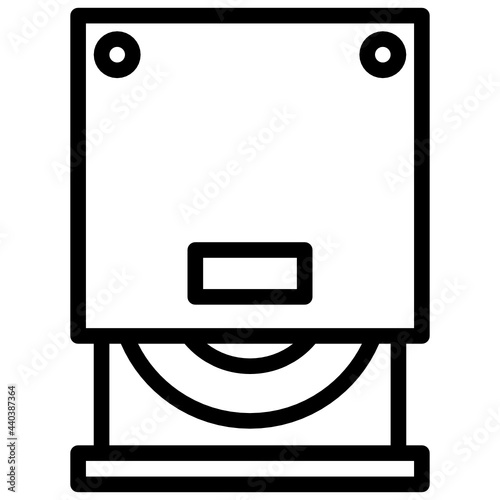 CD ROM outline style icon