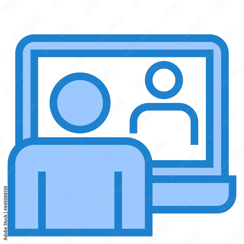 Learning blue style icon Learning blue style icon