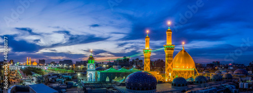 The shrine of Al-Abbas, the son of the Commander of the Faithful, in Karbala, Iraq