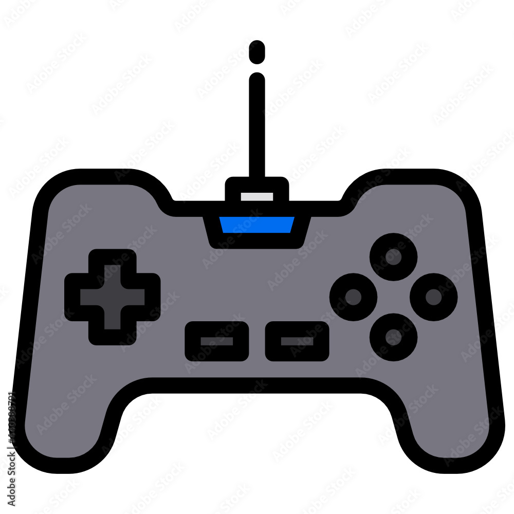 Joystick color line style icon Joystick color line style icon