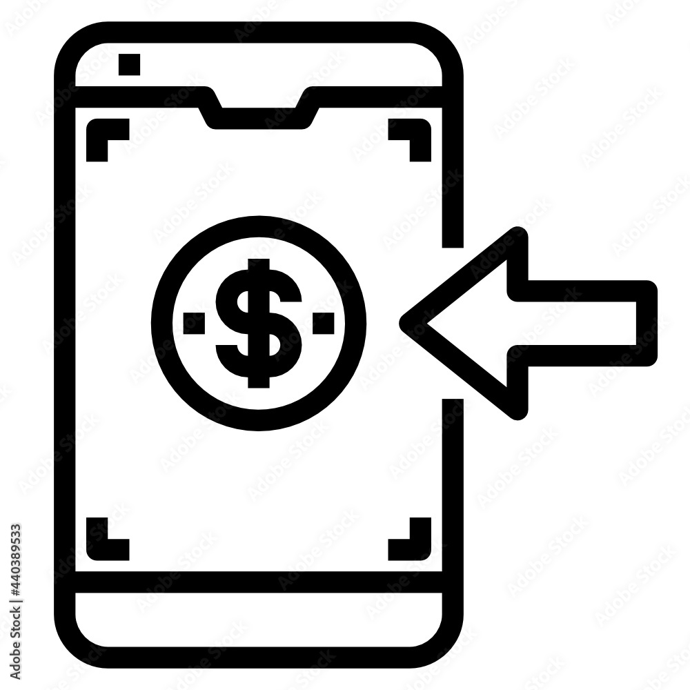 mobile line icon mobile line icon