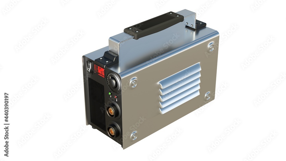 Fototapeta premium inverter welder tool - isolated design industrial 3D illustration