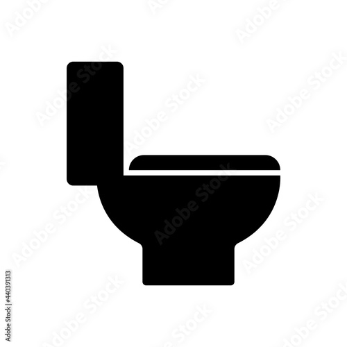 toilet bowl bathroom icon vector