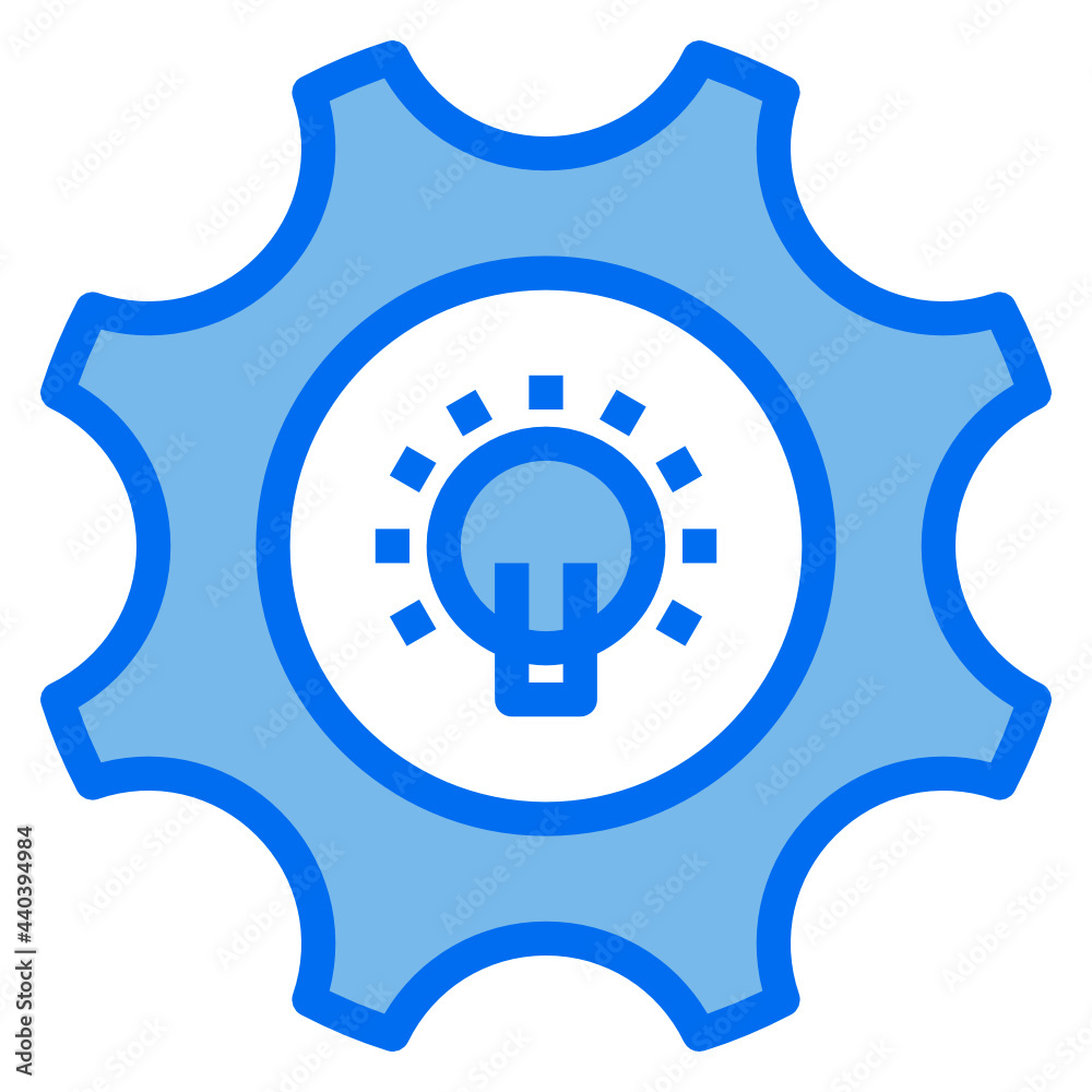 idea blue line icon idea blue line icon