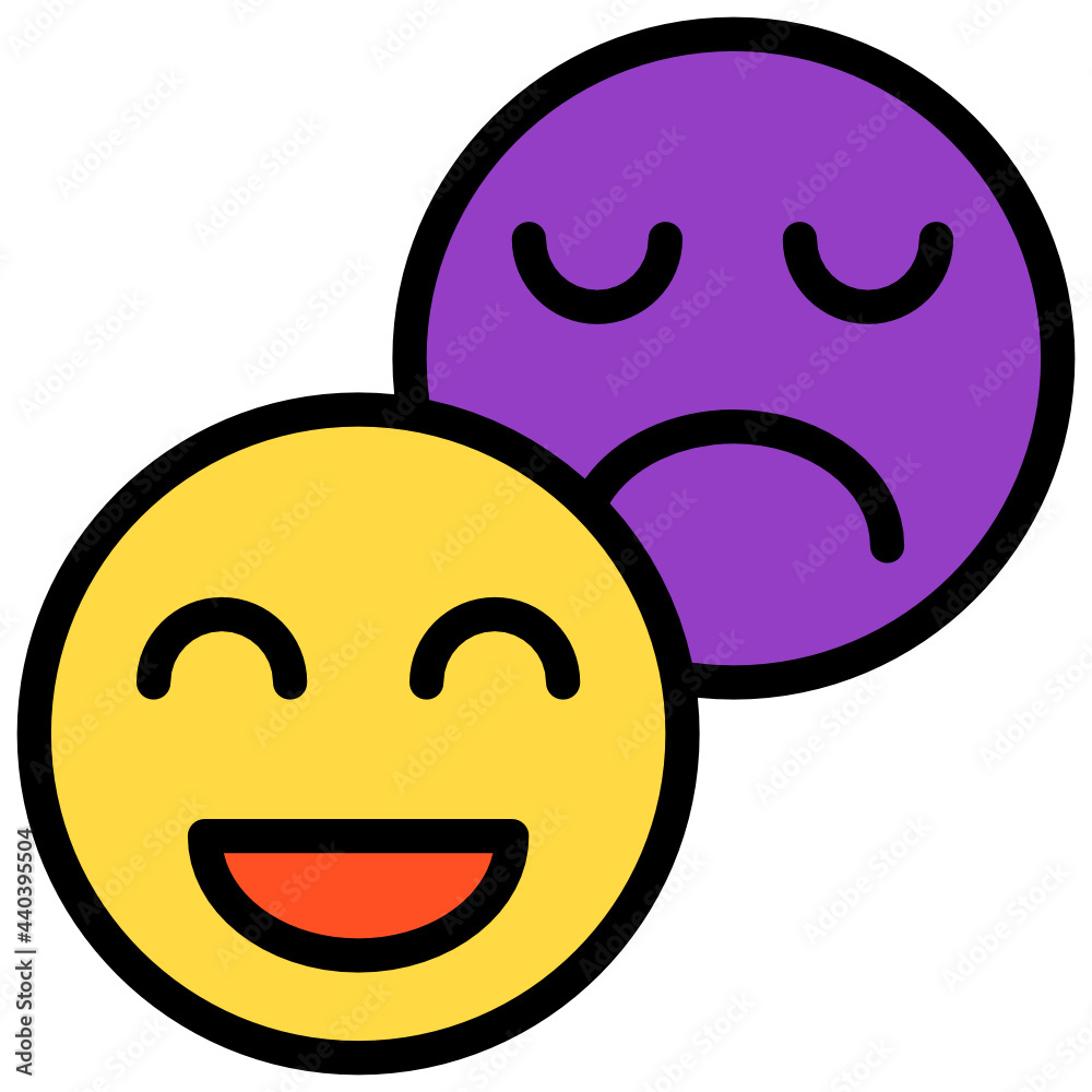 Fototapeta premium Feedback color line style icon